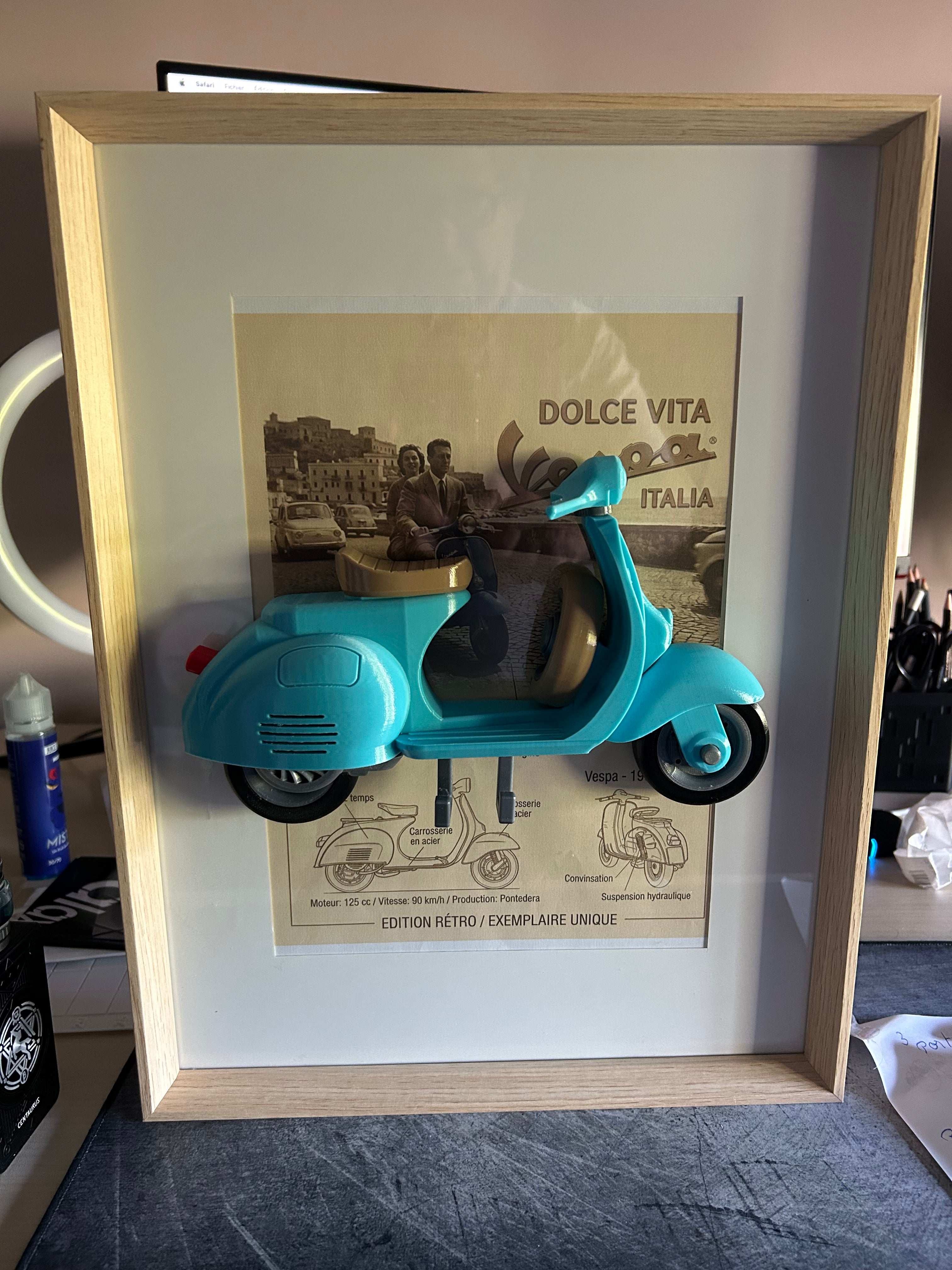 Cadre décoratif vespa