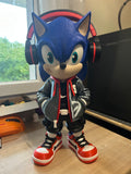 Sonic urbain figurine décoration 33 cm impression 3D