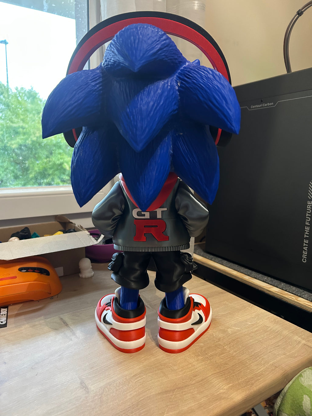 Sonic urbain figurine décoration 33 cm impression 3D